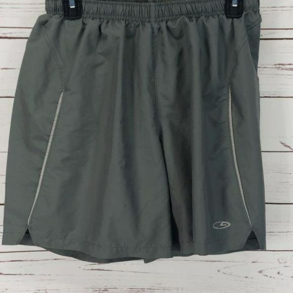 Champion Smoke Gray Elastic Waist‎ Swim Trunks Shorts Size Medium - Picture 5 of 8